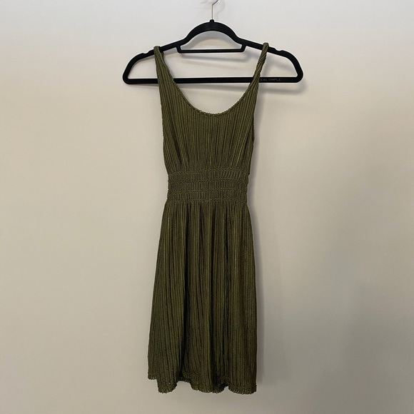 Woven Green Dress NWT - Picture 1 of 9
